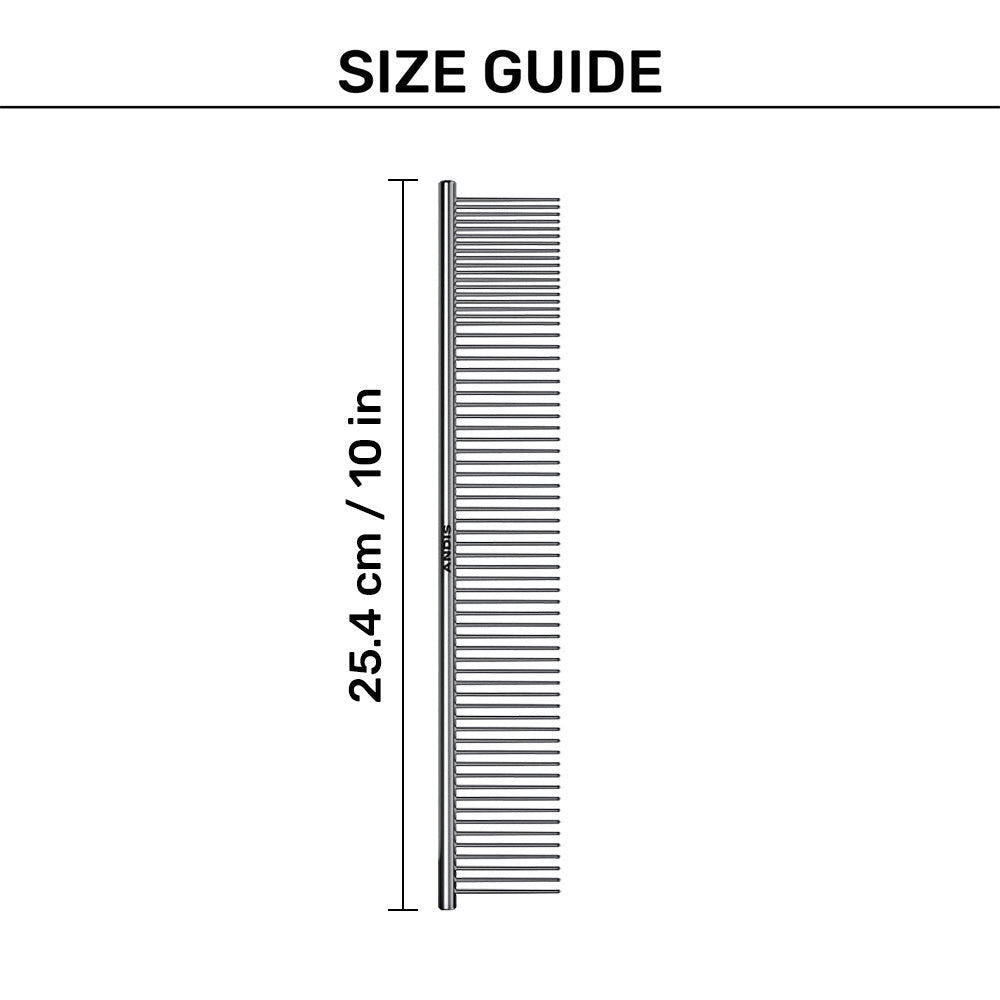 Andis Steel Comb For Dog & Cat - 10 inch